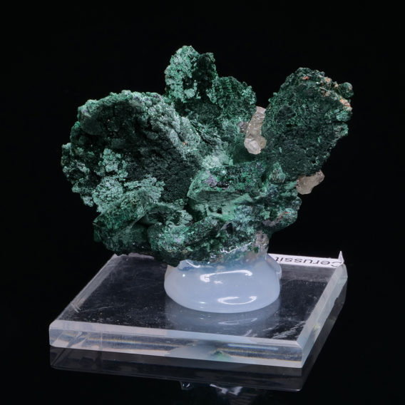 Malachite psm after Azurite from Tsumeb