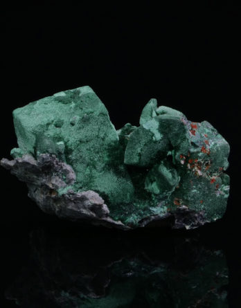 Malachite psm after Azurite from Tsumeb