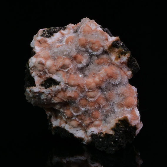 Mesolite on Thomsonite from India