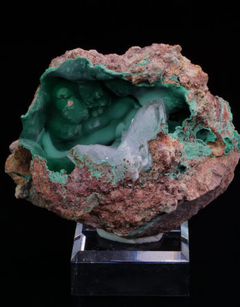 Malachite and green Baryte from DR Congo