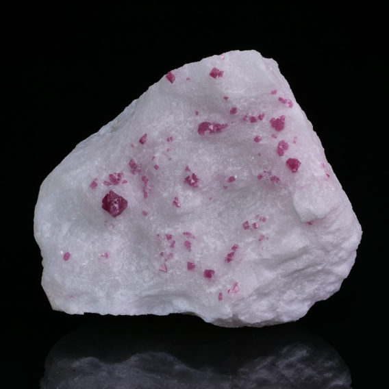 Spinel on marble from Vietnam