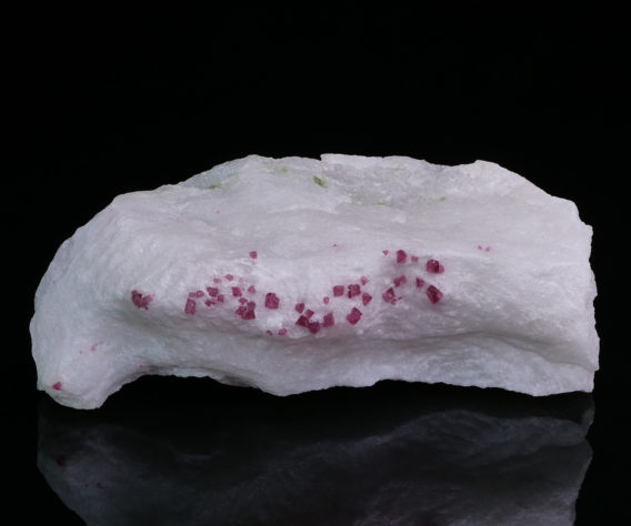 Spinel on marble from Vietnam