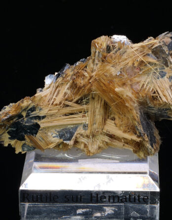 Rutile on Hematite Novo Horizonte Brazil