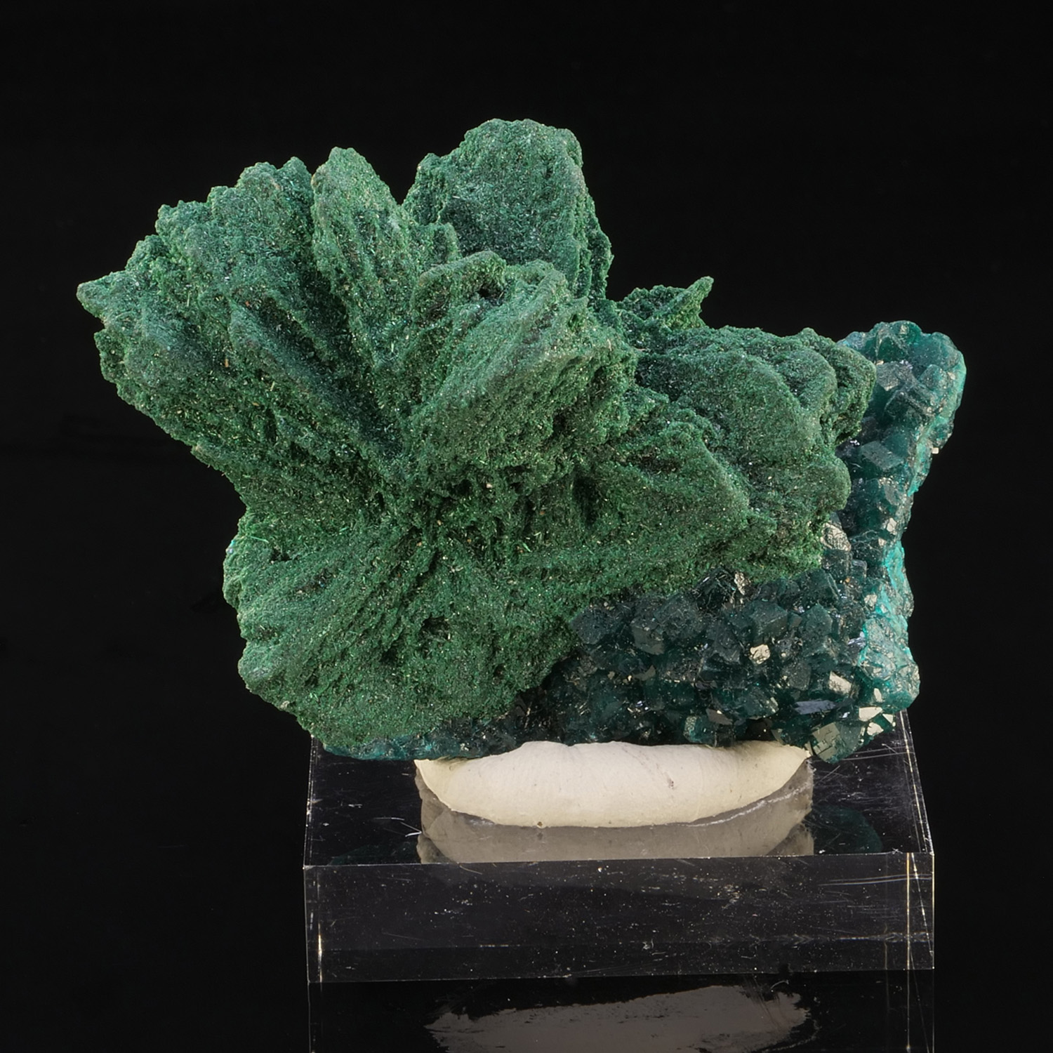 Primary Malachite Dioptase Tantara DR Congo Primary Malachite Dioptase Tantara DR Congo