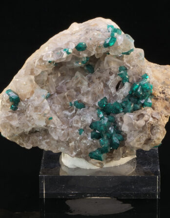Dioptase Calcite Altyn Tyube Kazakhstan