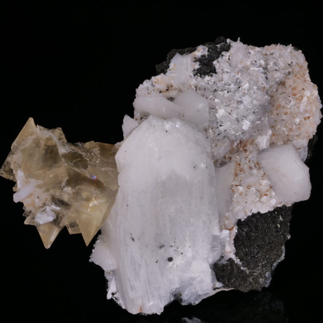 Stilbite and Calcite from Madagascar