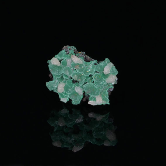 Cerussite on Malachite from Iran