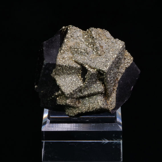 Pyrite on Fluorite from Namibia
