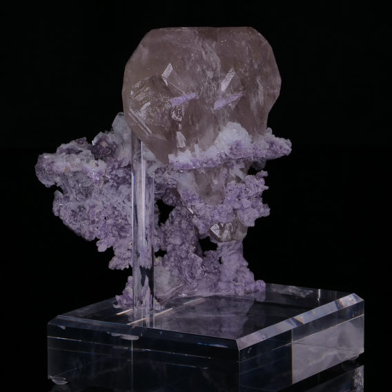 Morganite on Lepidolite from Brazil