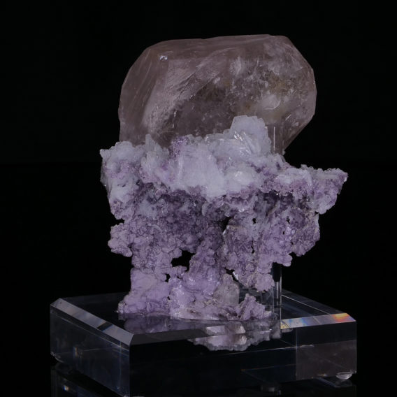 Morganite on Lepidolite from Brazil