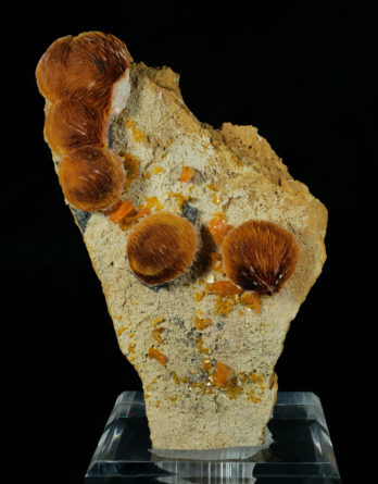 Wulfenite and Barite from Morocco