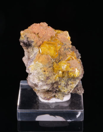 Wulfenite and Mimetite from San Francisco Mine, Mexico