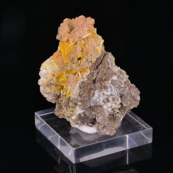 Wulfenite and Mimetite from San Francisco Mine, Mexico