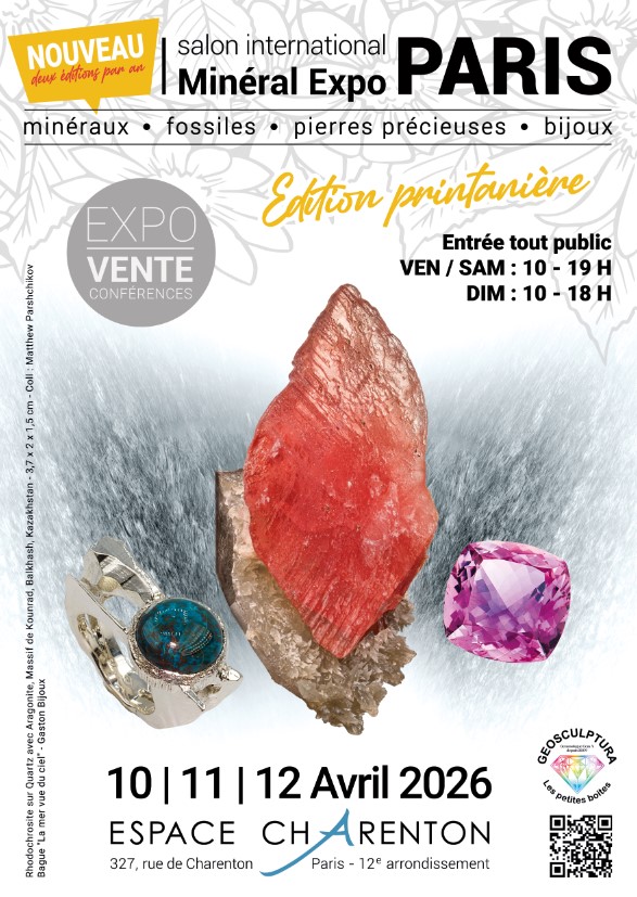 Minéral Expo Paris édition printanière